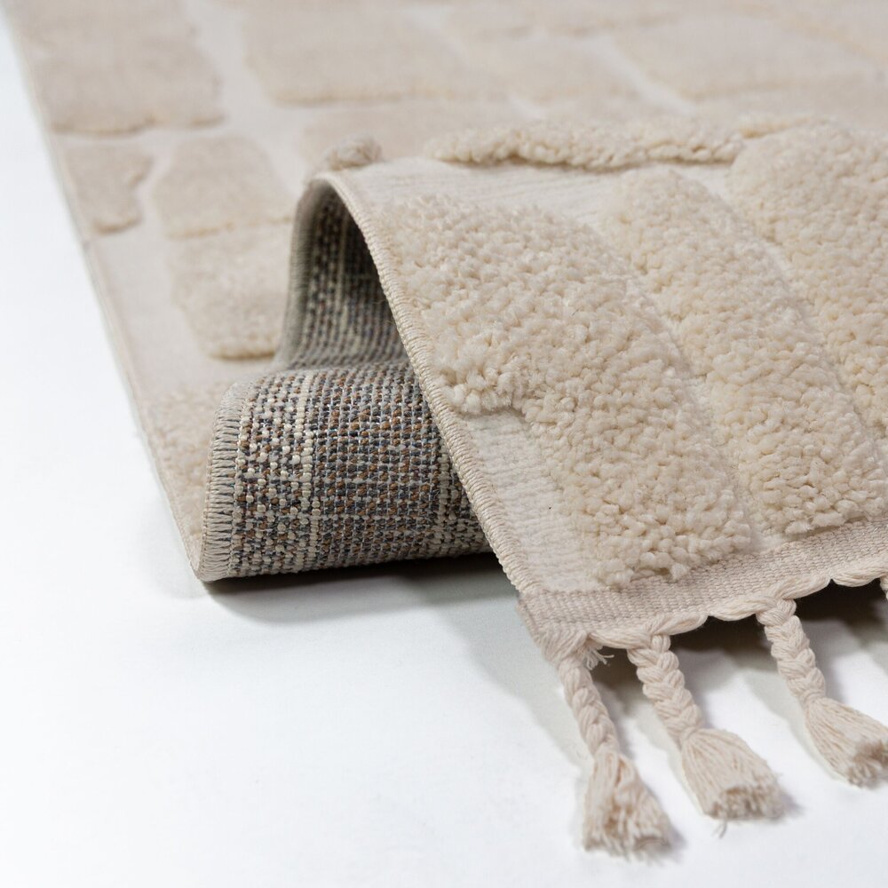 Modern loper - Esra Cobbled Creme Modern loper - Esra Cobbled Creme