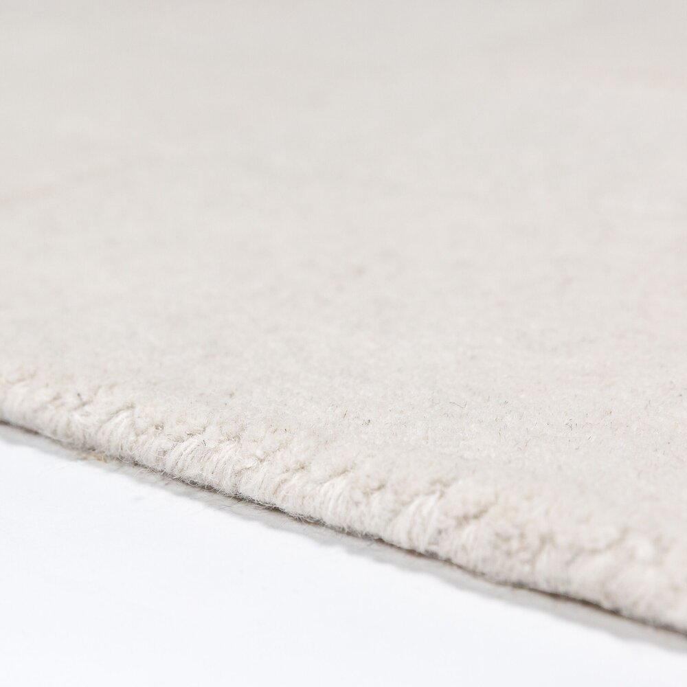 Wollen loper - Checkerboard Creme Wollen loper - Checkerboard Creme