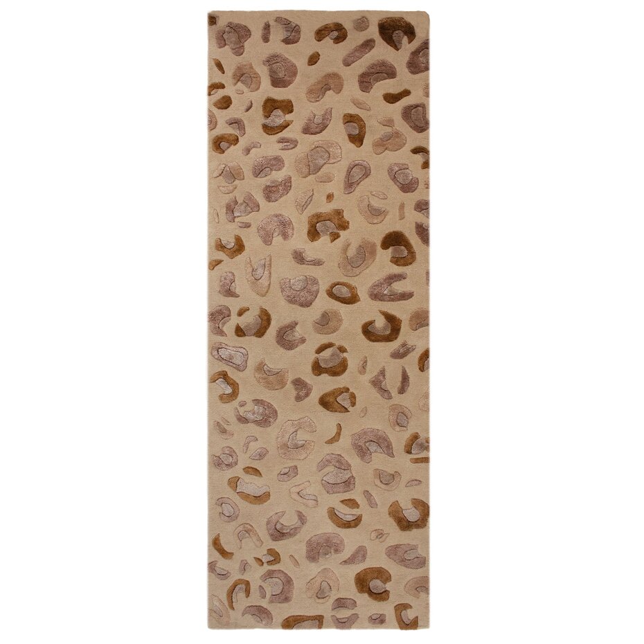 Viscose loper - Leopard Print Naturel/Beige