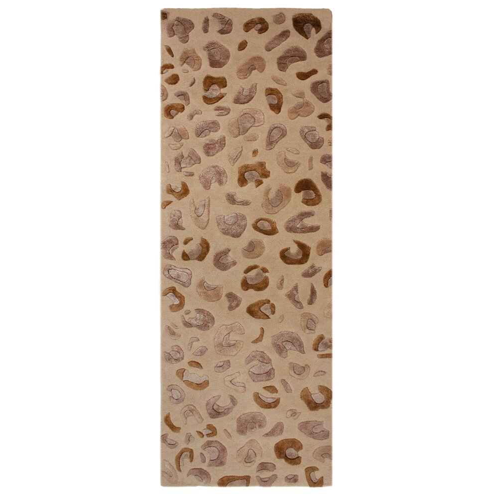 Viscose loper - Leopard Print Naturel/Beige