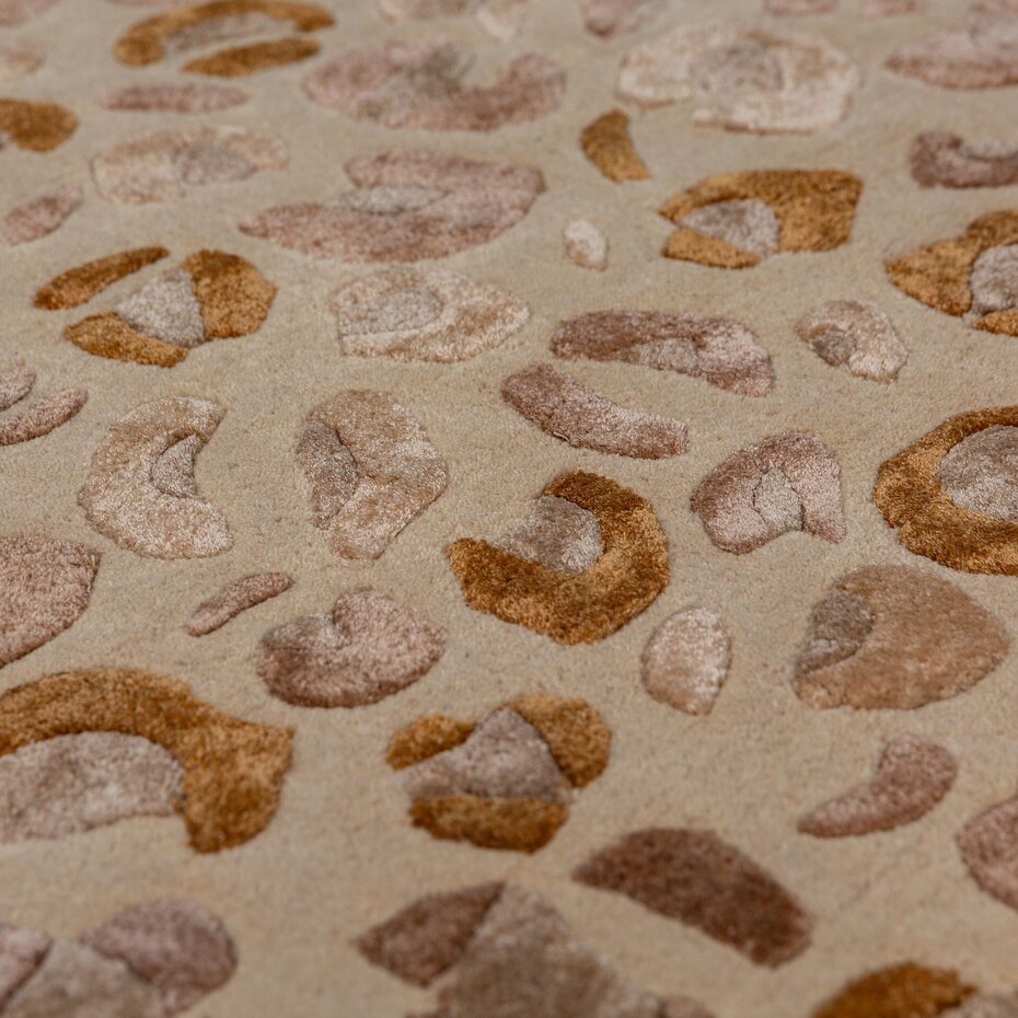 Viscose loper - Leopard Print Naturel/Beige