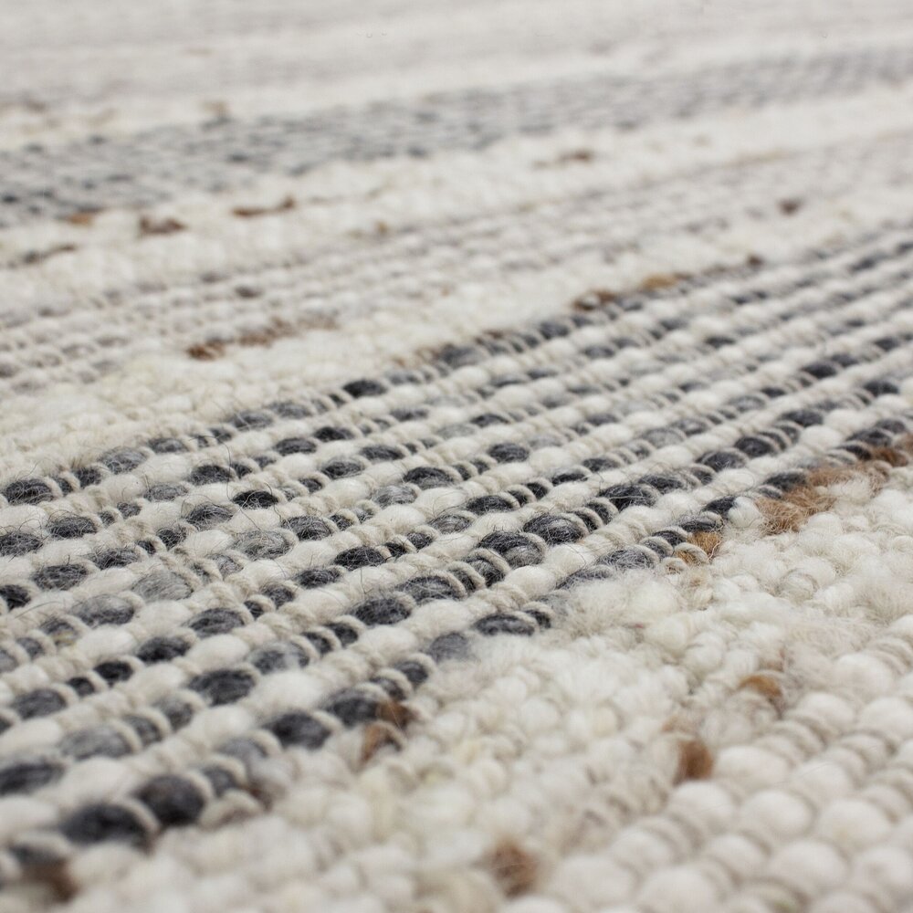 Wollen loper - Veya Stripe Naturel Wollen loper - Veya Stripe Naturel