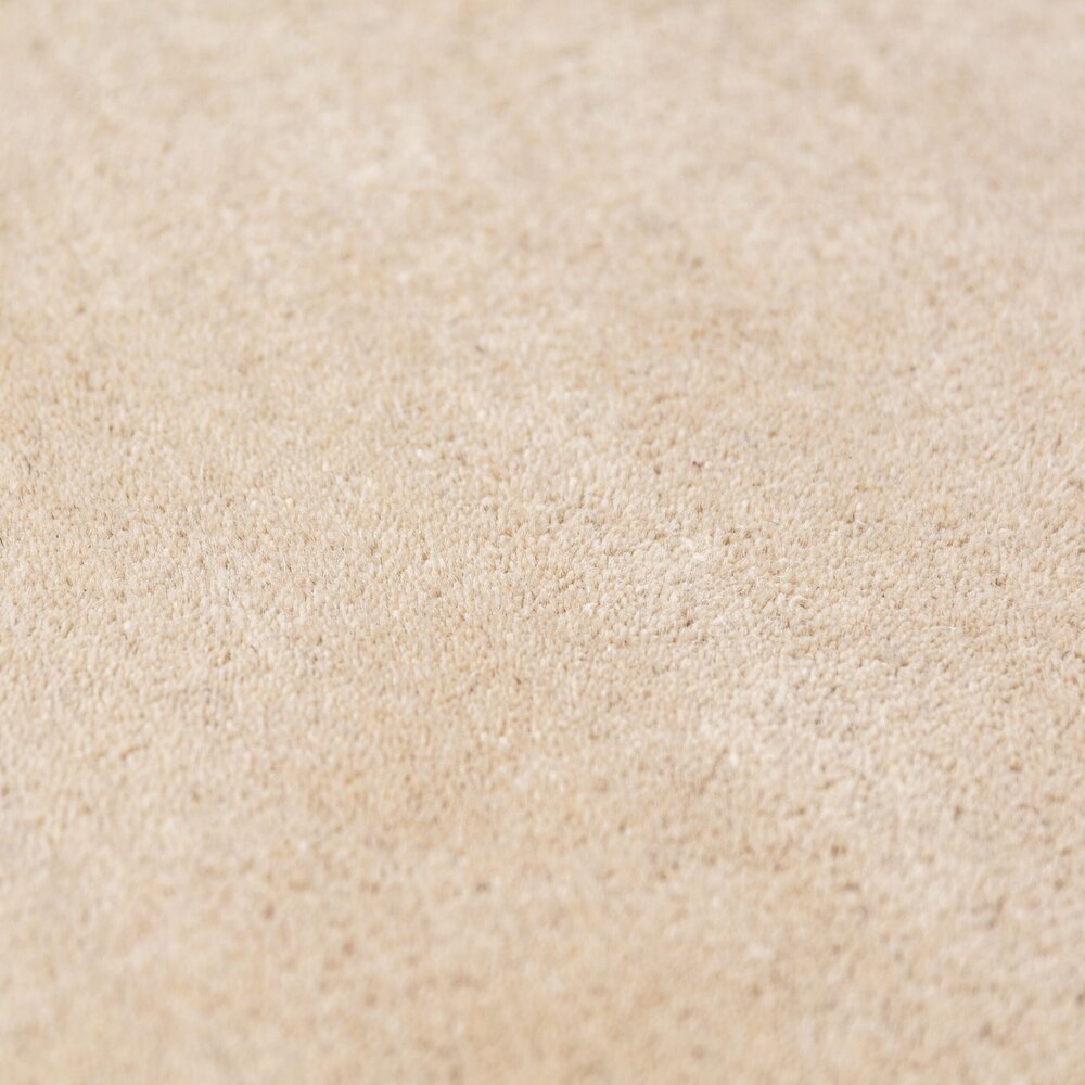 Rond wollen vloerkleed - Leo Scallop Border Creme/Multi Rond wollen vloerkleed - Leo Scallop Border Creme/Multi