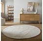 Rond wollen vloerkleed - Shard Naturel/Beige
