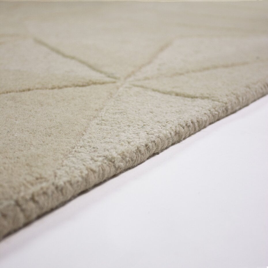Rond wollen vloerkleed - Shard Naturel/Beige Rond wollen vloerkleed - Shard Naturel/Beige