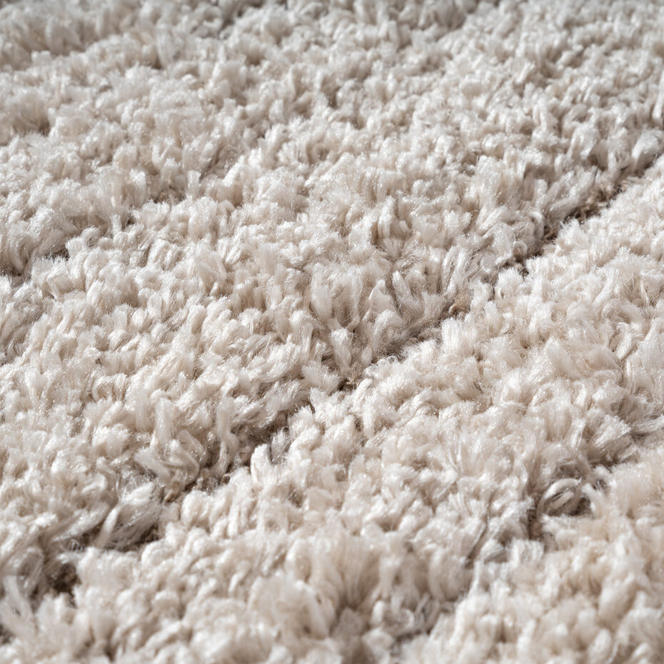 Hoogpolig shaggy vloerkleed - Senso Beige Hoogpolig shaggy vloerkleed - Senso Beige