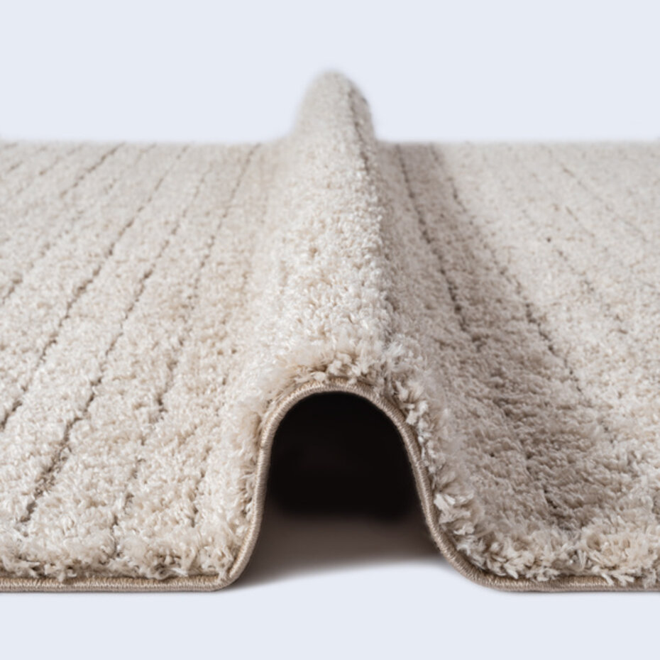 Hoogpolig shaggy vloerkleed - Senso Beige Hoogpolig shaggy vloerkleed - Senso Beige