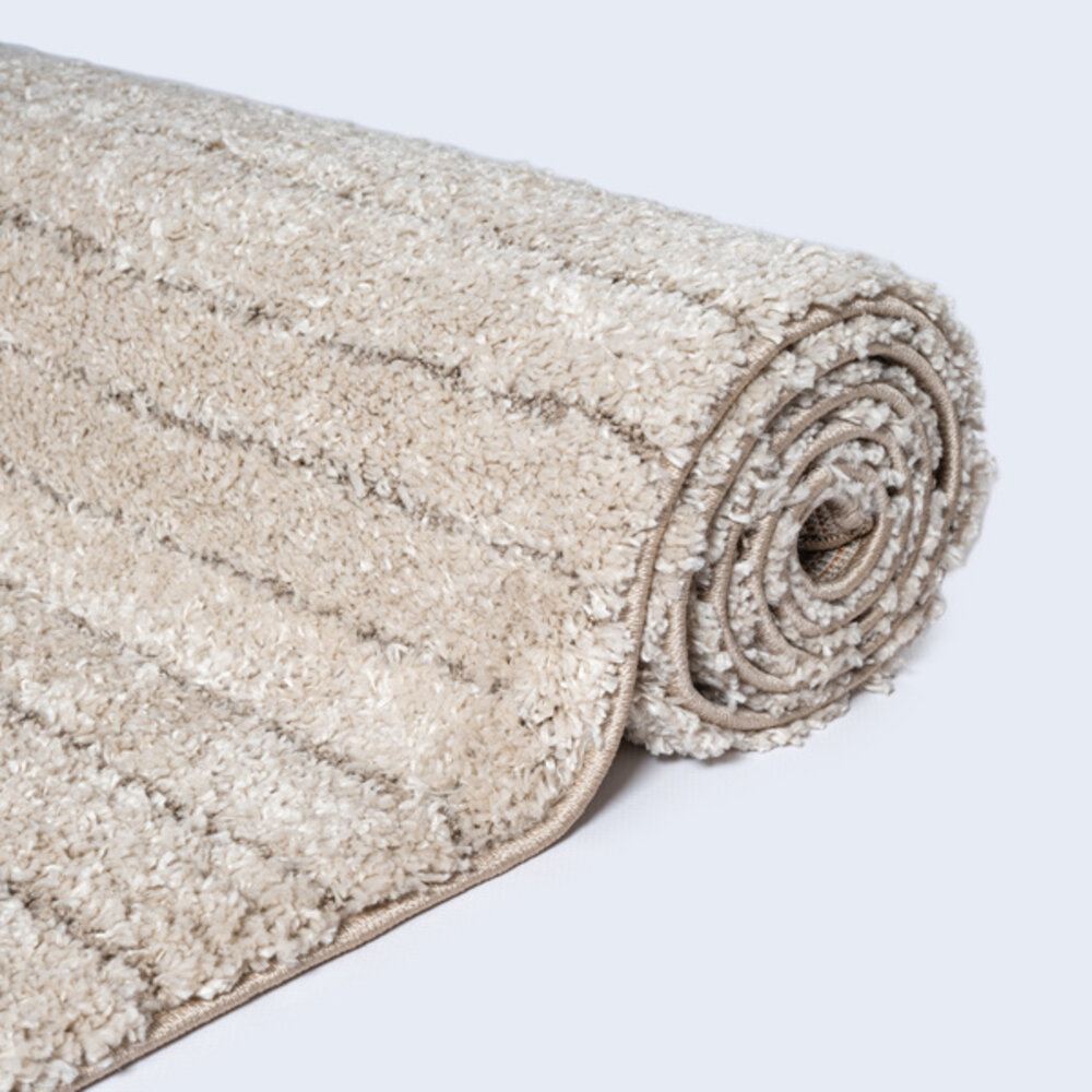 Hoogpolig shaggy vloerkleed - Senso Beige Hoogpolig shaggy vloerkleed - Senso Beige