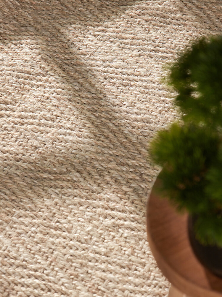 Jute vloerkleed - Mirabelle Naturel Creme Jute vloerkleed - Mirabelle Naturel Creme