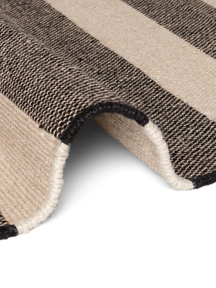 Jute vloerkleed - Handloom Playa Zwart/Wit Jute vloerkleed - Handloom Playa Zwart/Wit