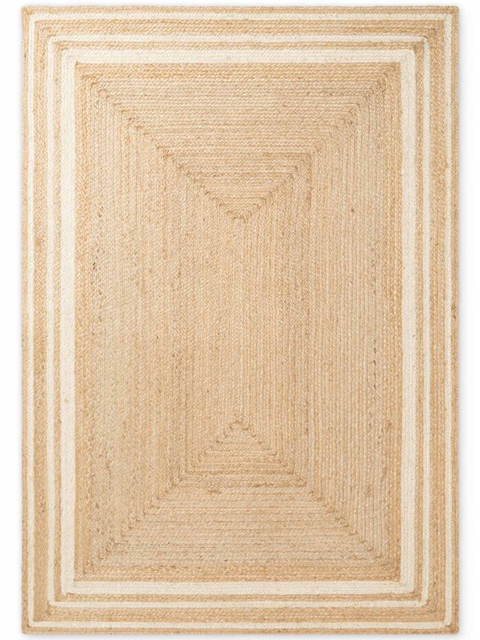 Jute vloerkleed - Looma Naturel/Creme