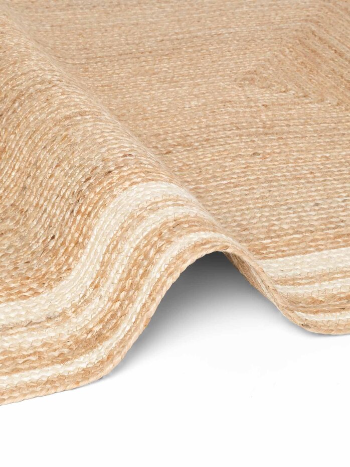 Jute vloerkleed - Looma Naturel/Creme