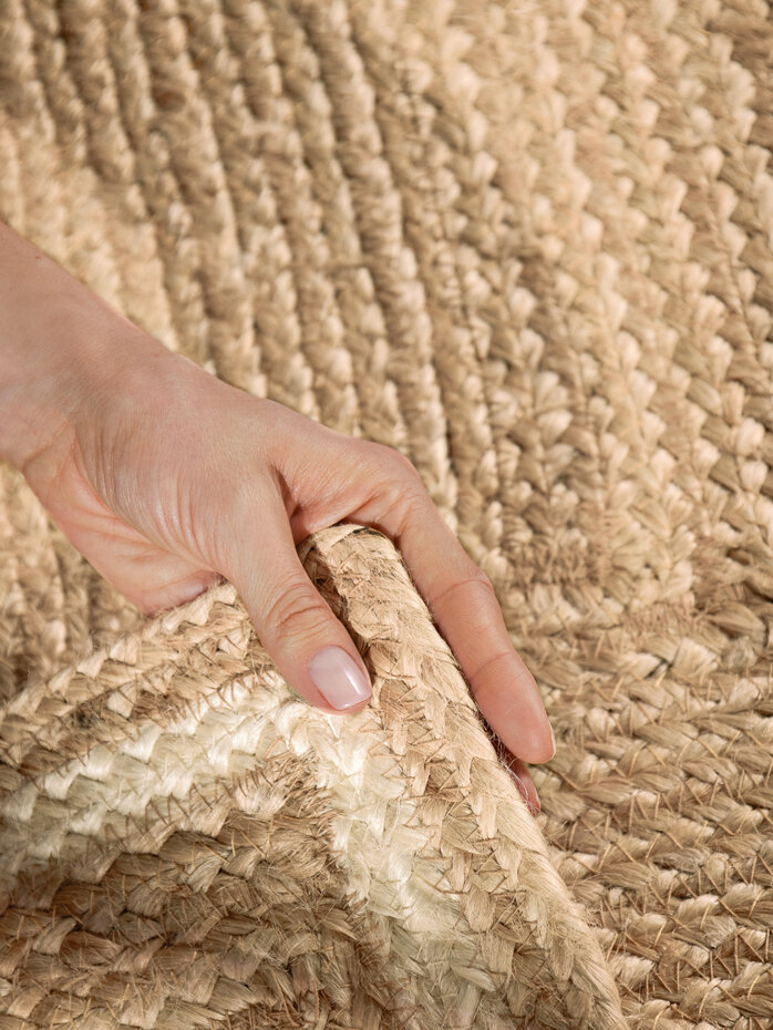 Jute vloerkleed - Jutta Naturel/Creme Jute vloerkleed - Jutta Naturel/Creme