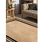 Jute vloerkleed - Jutta Naturel/Zwart