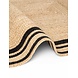 Jute vloerkleed - Looma Naturel/Zwart