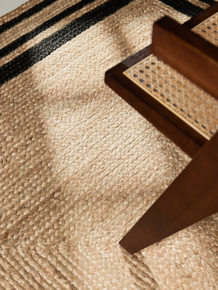 Jute vloerkleed - Looma Naturel/Zwart