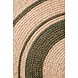 Rond jute vloerkleed - Basil Naturel/Groen Rond jute vloerkleed - Basil Naturel/Groen