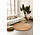 Rond jute vloerkleed - Nuru Naturel goud