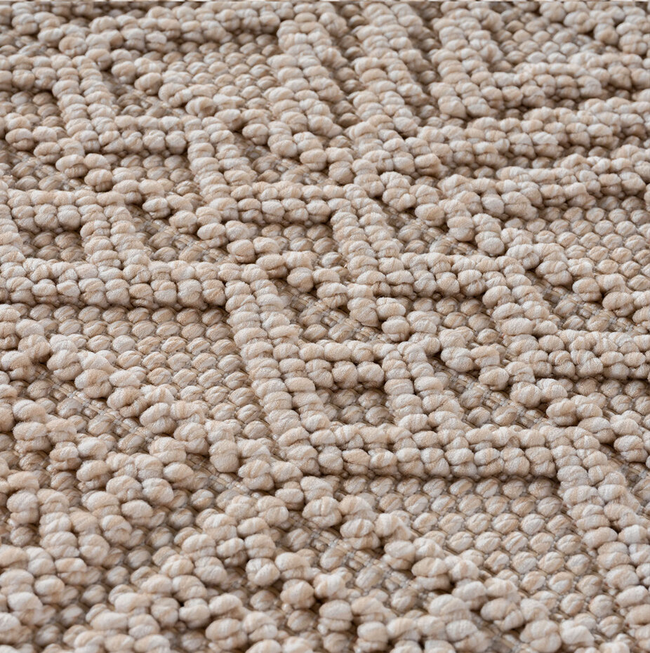 Scandinavisch laagpolig vloerkleed - Helisca Loom Beige Scandinavisch laagpolig vloerkleed - Helisca Loom Beige