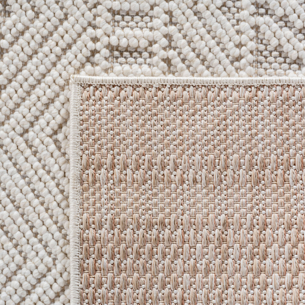 Scandinavisch laagpolig vloerkleed - Helisca Loom Creme Scandinavisch laagpolig vloerkleed - Helisca Loom Creme