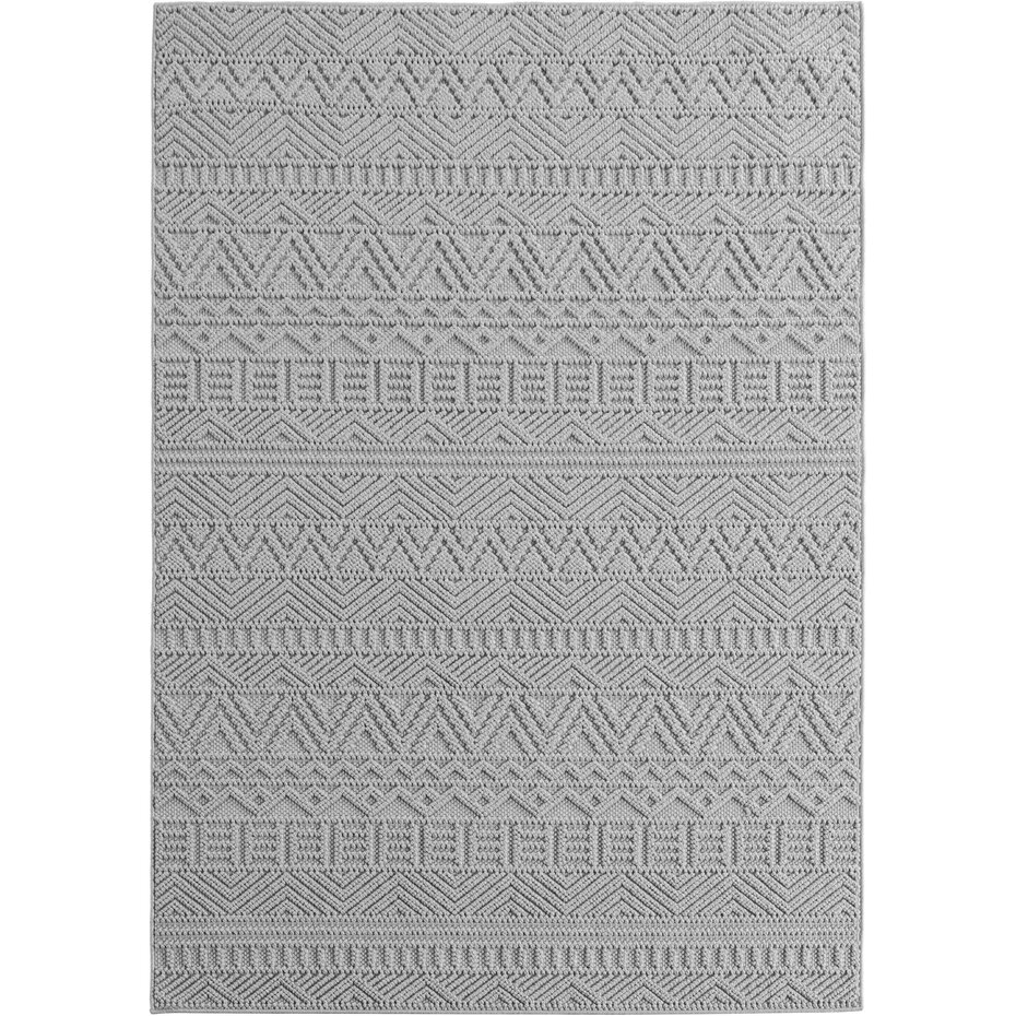 Scandinavisch laagpolig vloerkleed - Helisca Loom Grijs Scandinavisch laagpolig vloerkleed - Helisca Loom Grijs