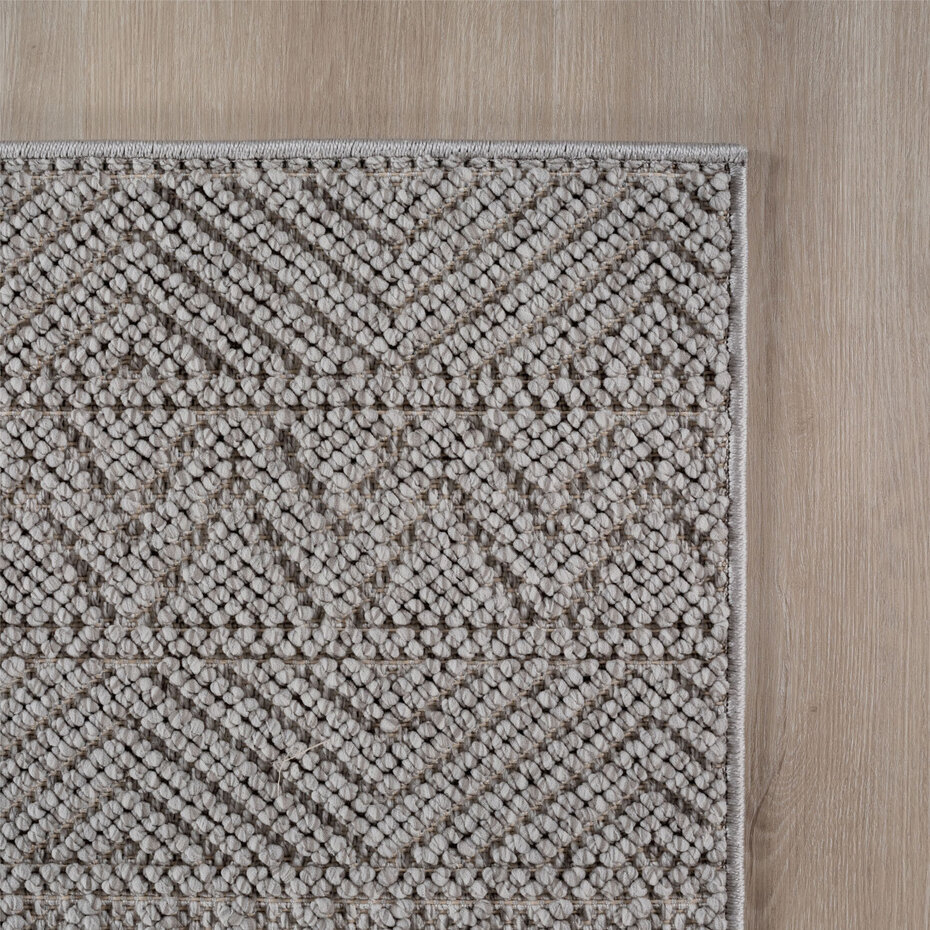 Scandinavisch laagpolig vloerkleed - Helisca Loom Grijs Scandinavisch laagpolig vloerkleed - Helisca Loom Grijs