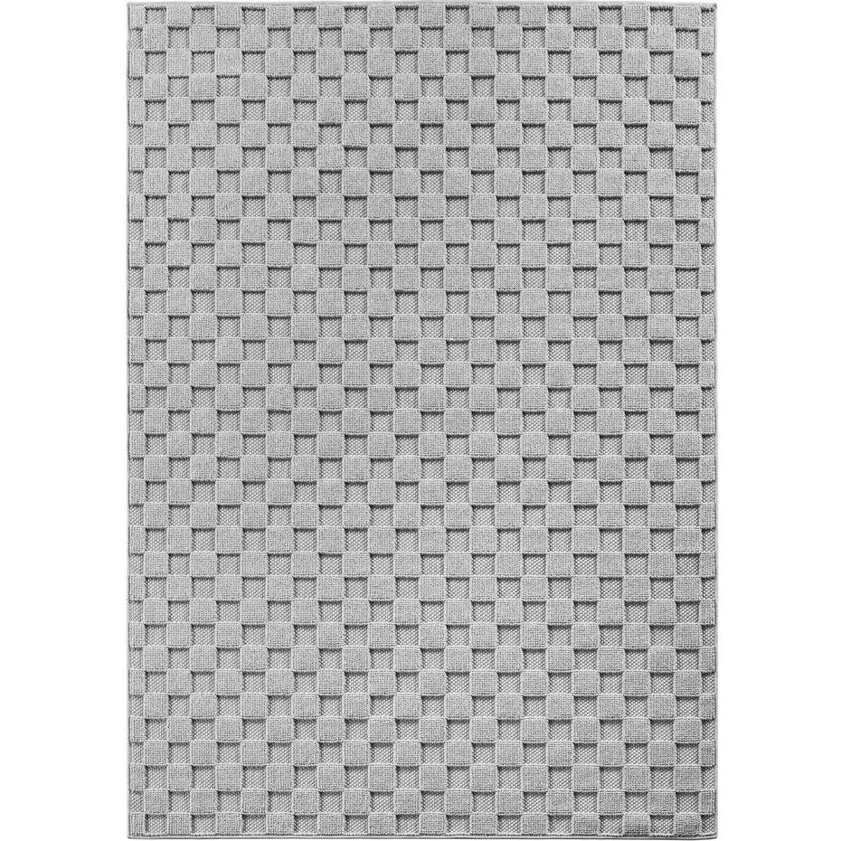 Geblokt laagpolig vloerkleed - Helisca Loom Grijs Geblokt laagpolig vloerkleed - Helisca Loom Grijs