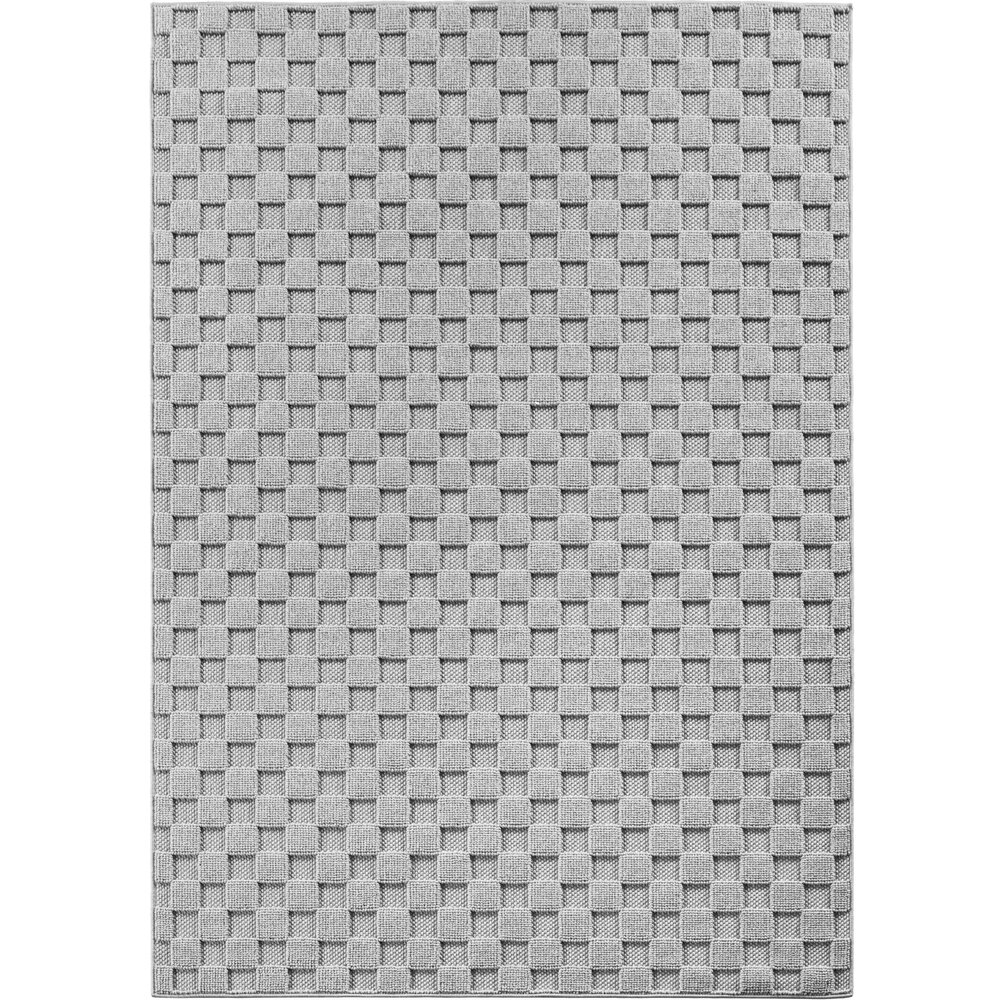 Geblokt laagpolig vloerkleed - Helisca Loom Grijs Geblokt laagpolig vloerkleed - Helisca Loom Grijs