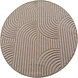 Rond japandi laagpolig vloerkleed - Helisca Loom Beige Rond japandi laagpolig vloerkleed - Helisca Loom Beige