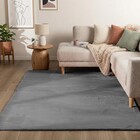 Laagpolig fluffy vloerkleed - Amalfi Antraciet