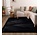 Laagpolig fluffy vloerkleed - Amalfi Zwart