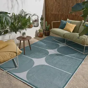 Omkeerbaar Binnen- En Buitenkleed - Terrazo Groen