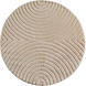 Rond Japandi vloerkleed - Arte Scandinavisch Beige Rond Japandi vloerkleed - Arte Scandinavisch Beige
