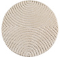 Rond Japandi vloerkleed - Arte Scandinavisch Creme