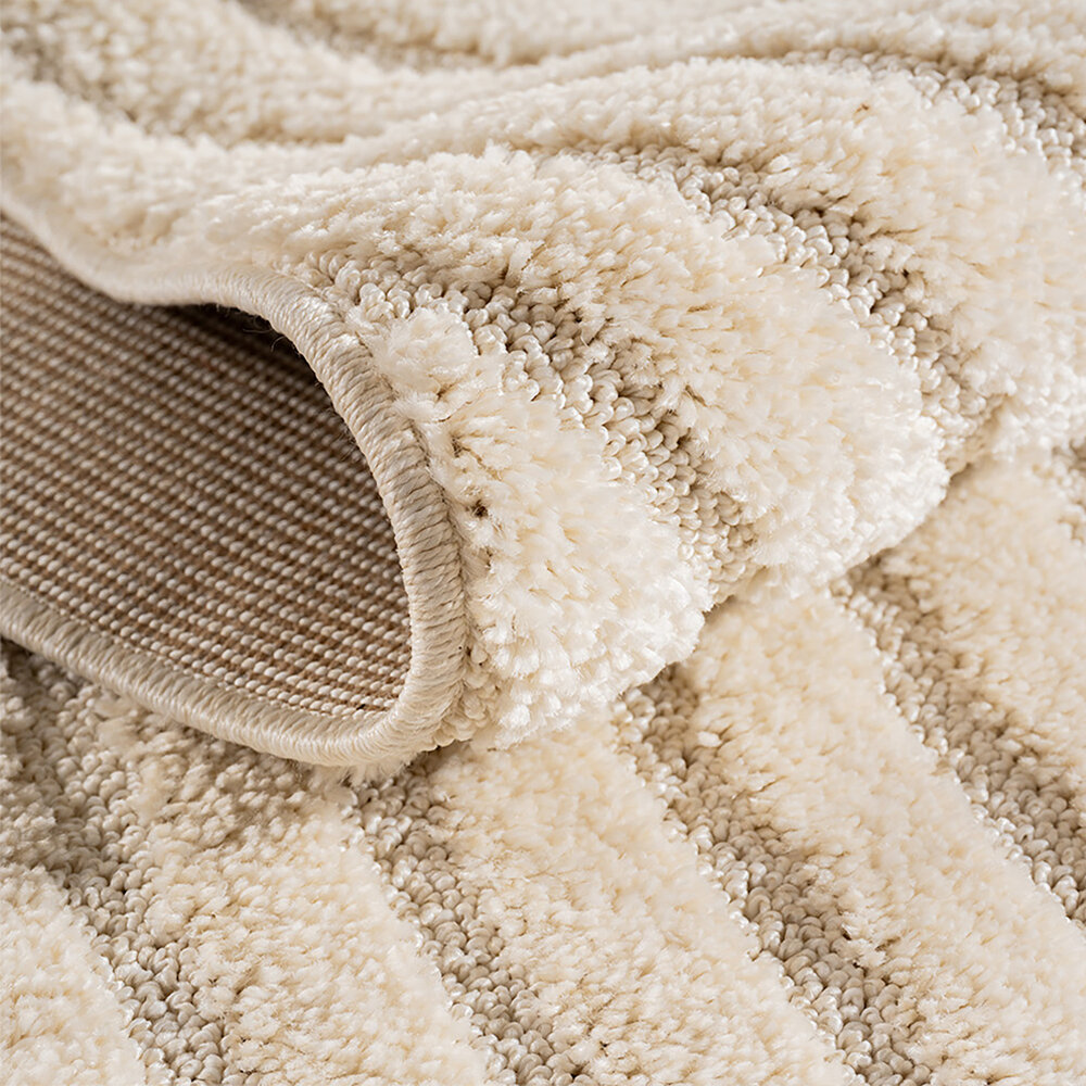 Rond Japandi vloerkleed - Arte Scandinavisch Creme Rond Japandi vloerkleed - Arte Scandinavisch Creme