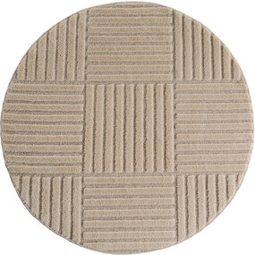 Rond Modern vloerkleed - Arte Scandinavisch Beige Rond Modern vloerkleed - Arte Scandinavisch Beige
