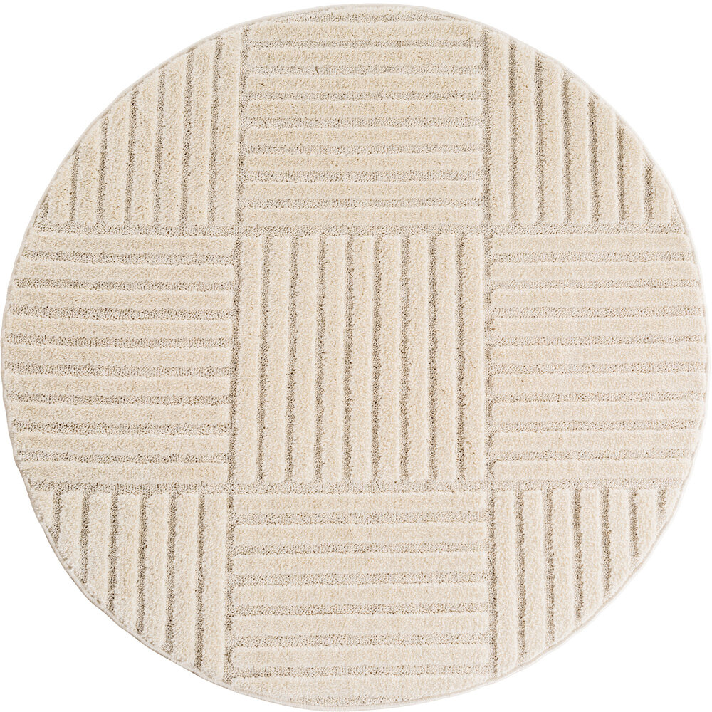 Rond Modern vloerkleed - Arte Scandinavisch Creme Rond Modern vloerkleed - Arte Scandinavisch Creme