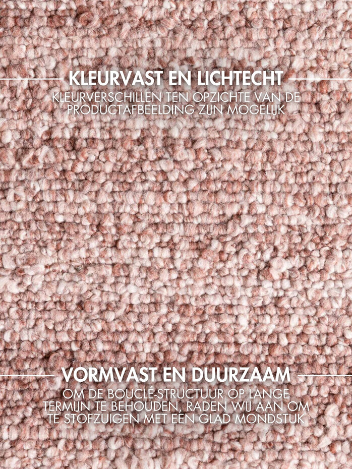 Laagpolig vloerkleed - Notting Hill Boucle Roze