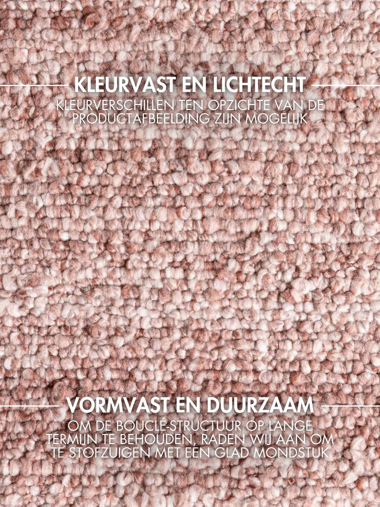 Laagpolig vloerkleed - Notting Hill Boucle Roze