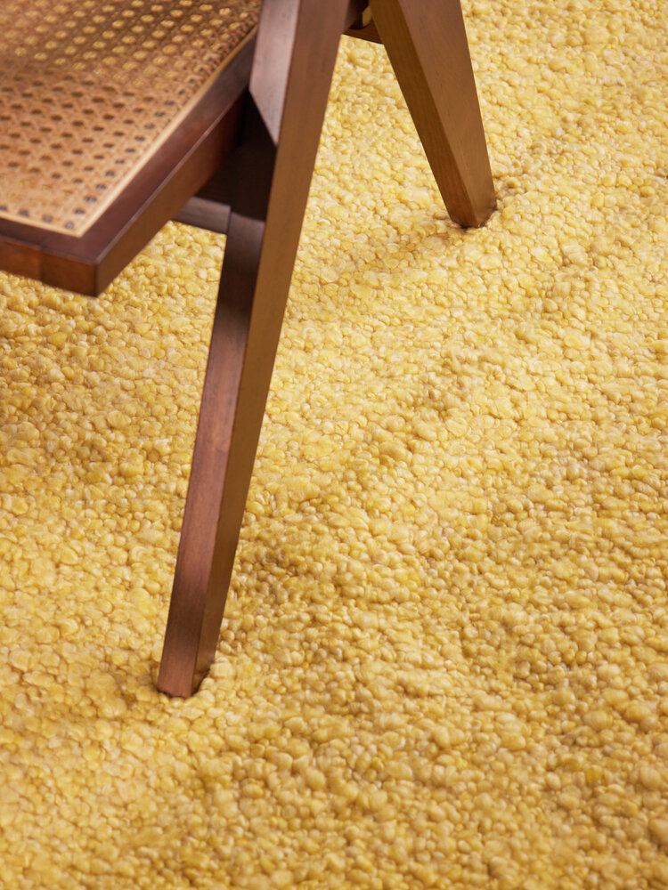 Laagpolig vloerkleed - Notting Hill Boucle Geel