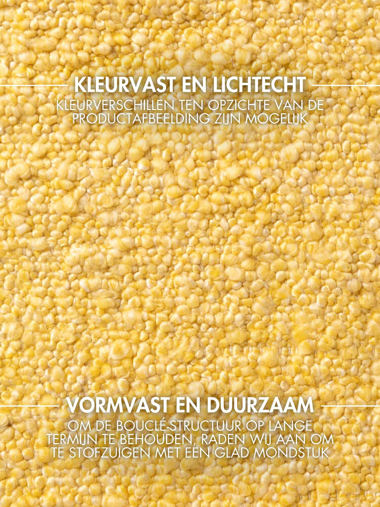 Laagpolig vloerkleed - Notting Hill Boucle Geel