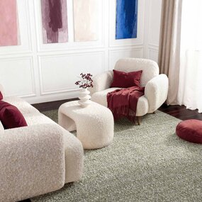 Ted Baker Laagpolig vloerkleed - Notting Hill Boucle Lichtgroen