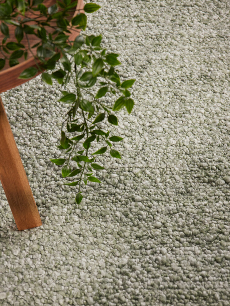 Laagpolig vloerkleed - Notting Hill Boucle Lichtgroen