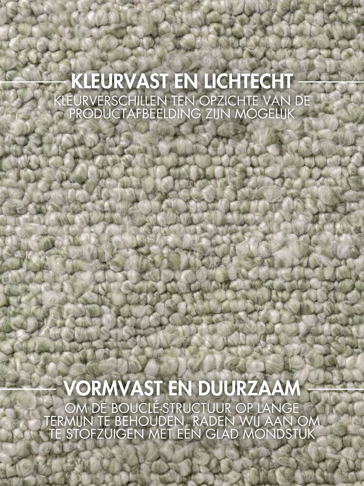 Laagpolig vloerkleed - Notting Hill Boucle Lichtgroen
