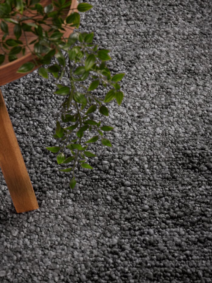 Laagpolig vloerkleed - Notting Hill Boucle Donkergrijs