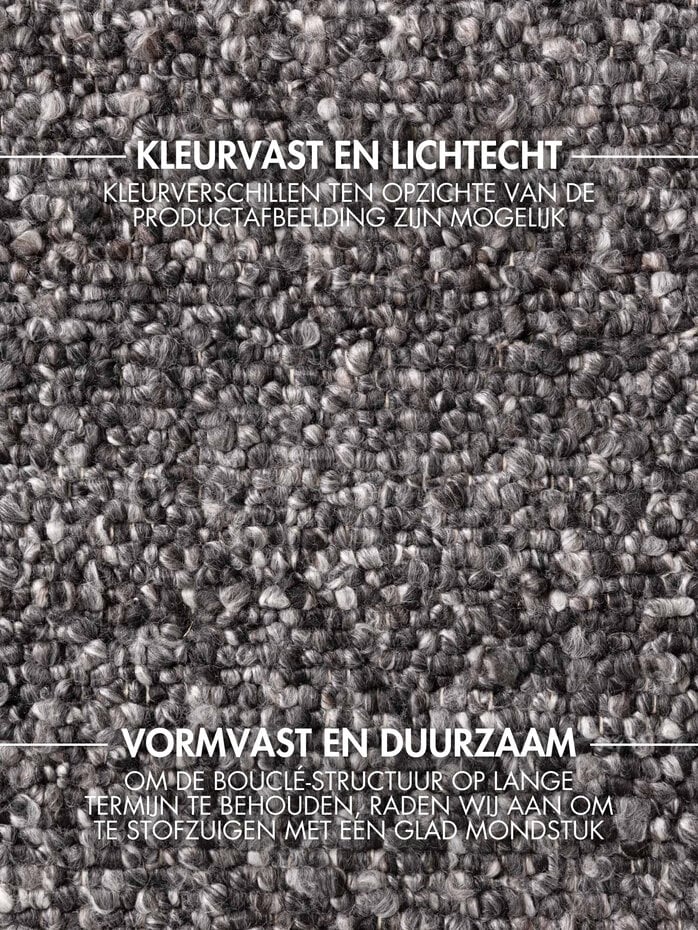 Laagpolig vloerkleed - Notting Hill Boucle Donkergrijs