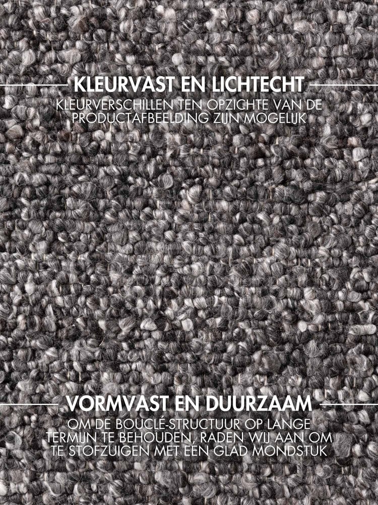 Laagpolig vloerkleed - Notting Hill Boucle Donkergrijs