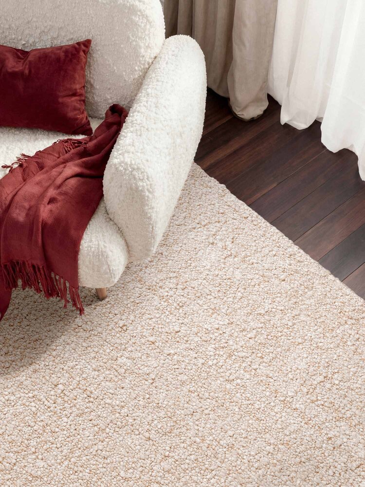 Laagpolig vloerkleed - Notting Hill Boucle Creme Beige