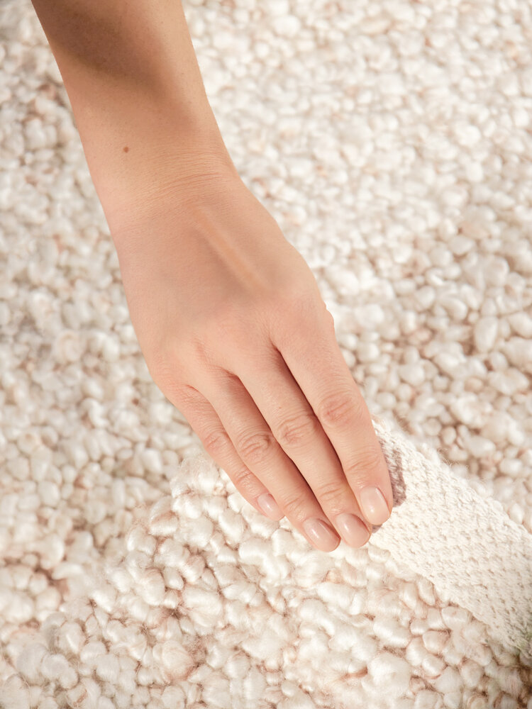 Laagpolig vloerkleed - Notting Hill Boucle Creme Beige