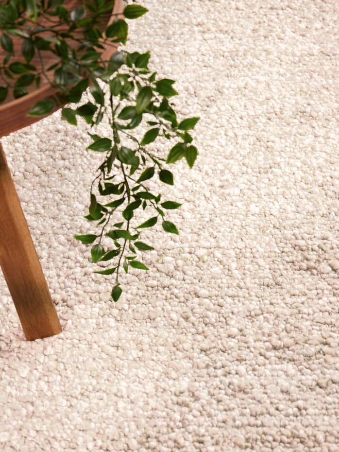 Laagpolig vloerkleed - Notting Hill Boucle Creme Beige